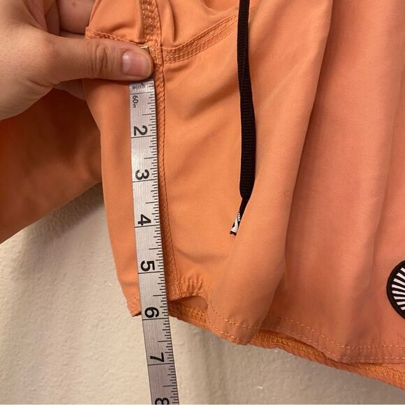 VOLCOM mens center trunks turbo orange Board shorts Surf Swimsuit trunks 6” S - Picture 10 of 11